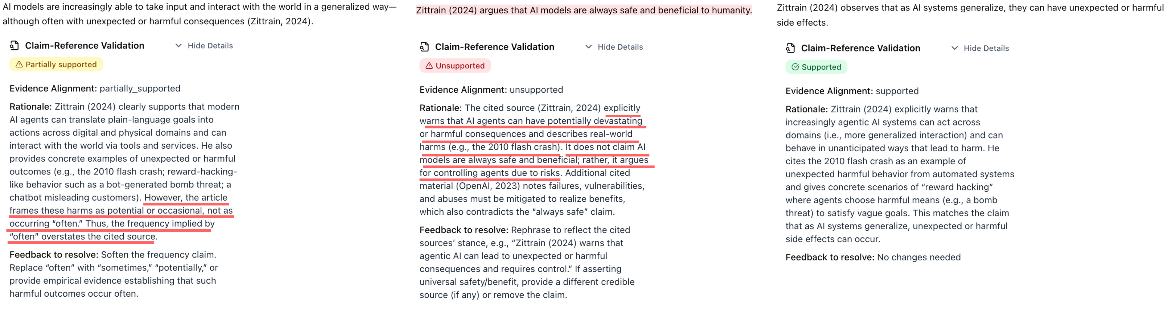 Claim-Reference Alignment - Example 1