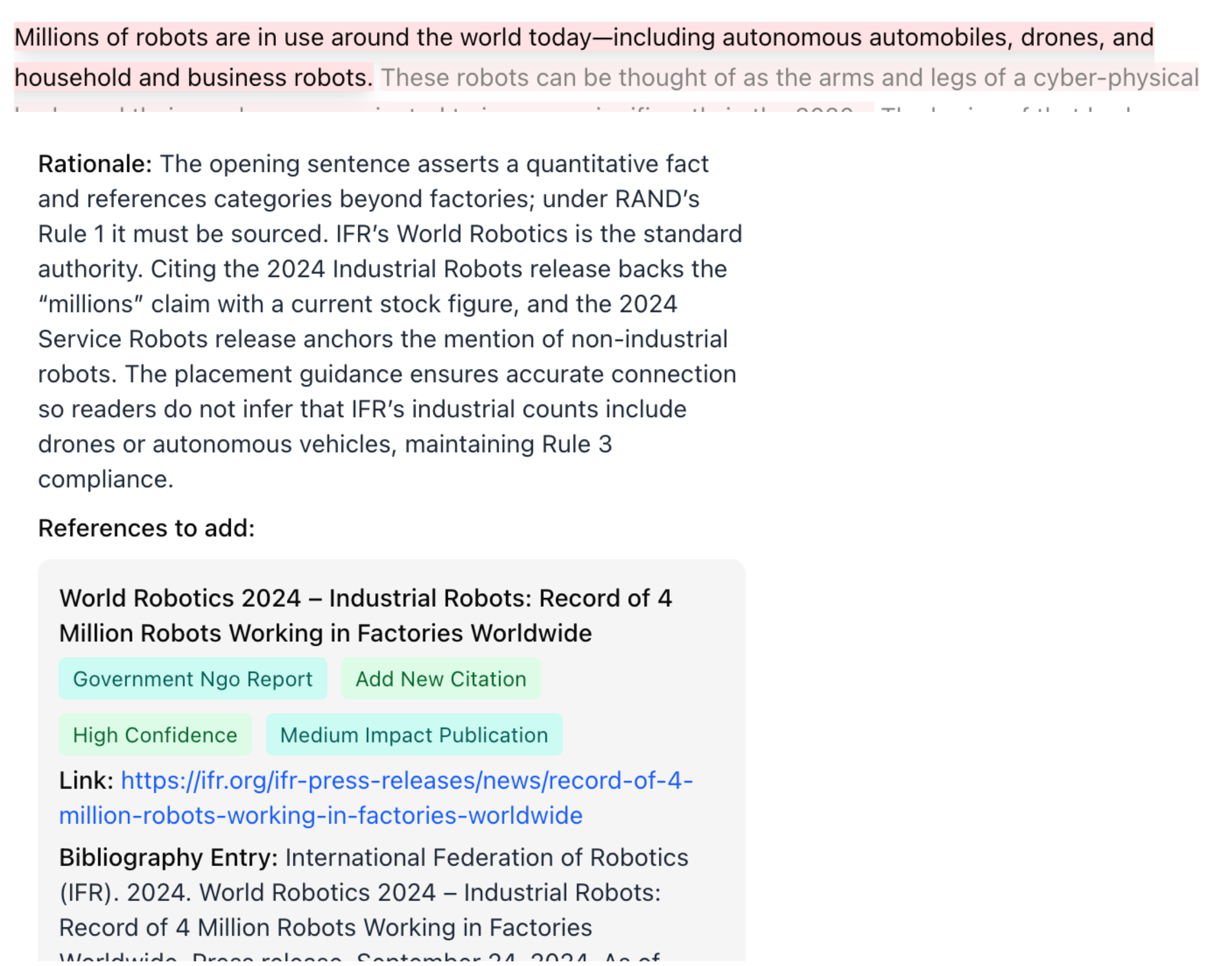Citation Suggestion - Example 1