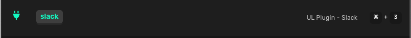 Selecting the Slack Plugin